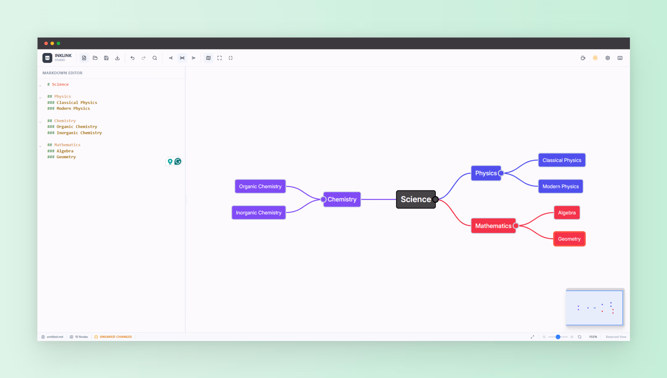 InkLink | Minimalist Mind Mapping Image