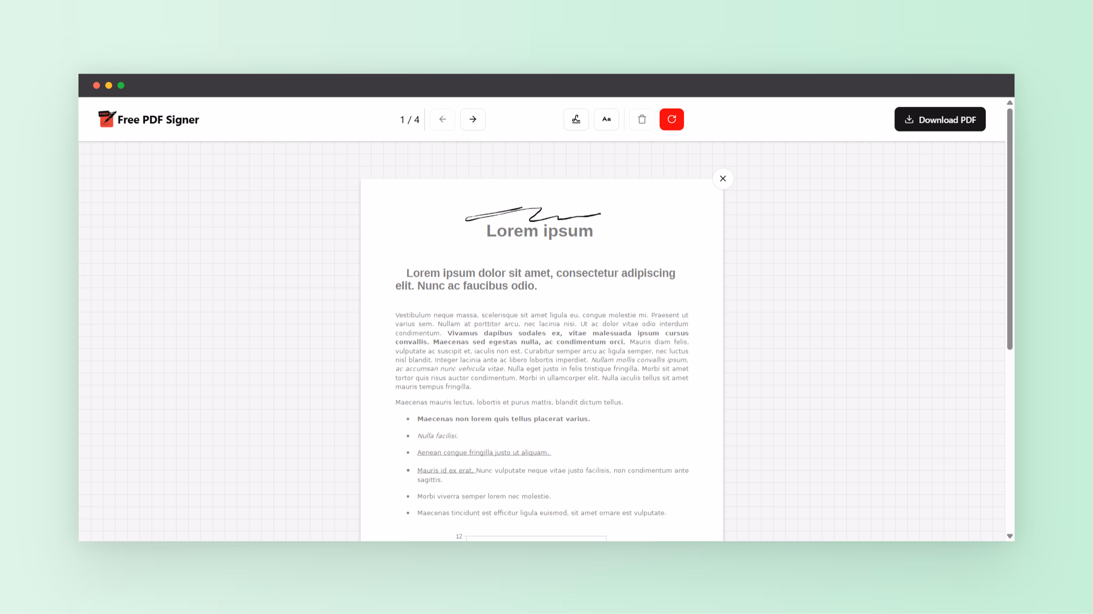Free PDF Signer Image